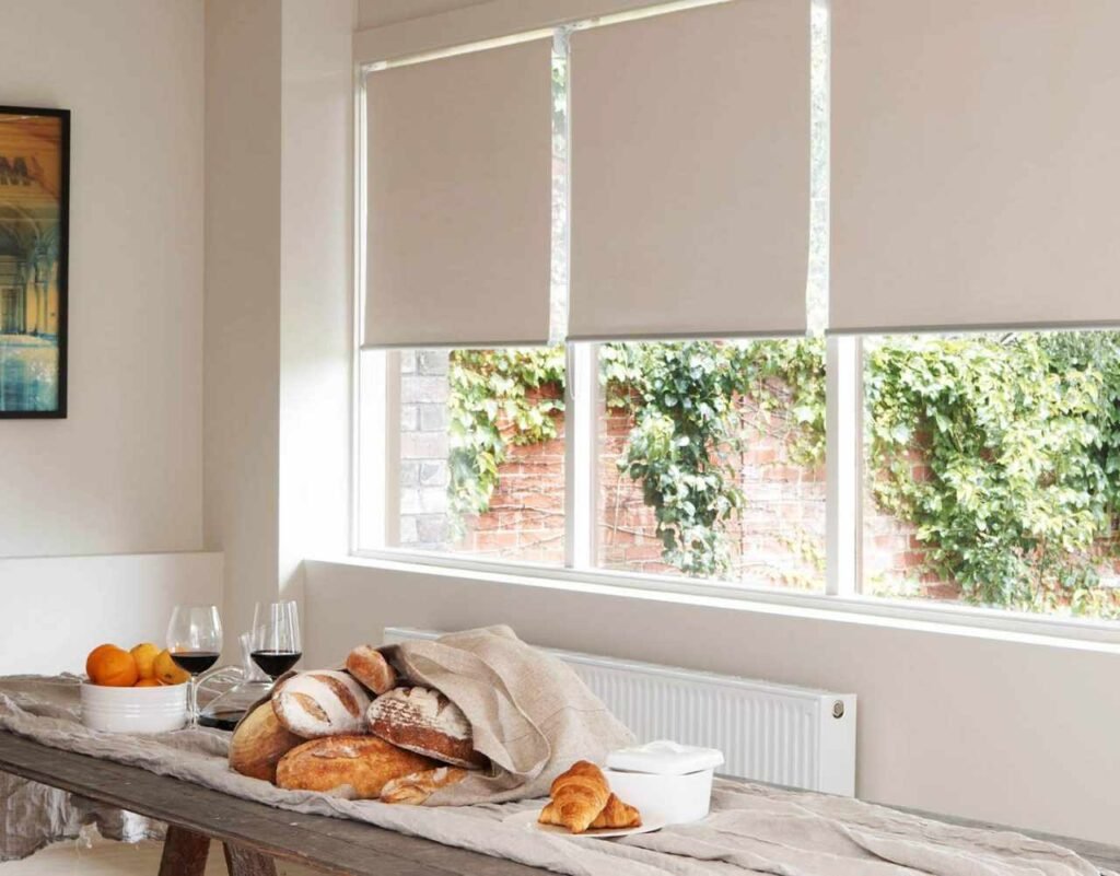 grey blackout blinds