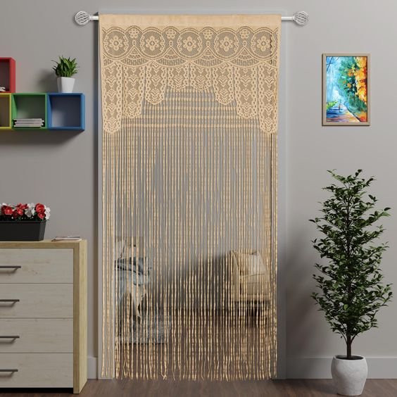 String curtains for living room