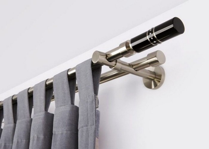 cheap wooden curtain rods