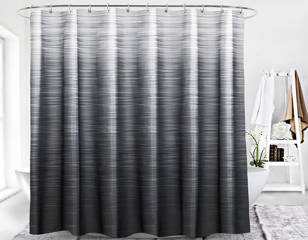 Black shower curtains