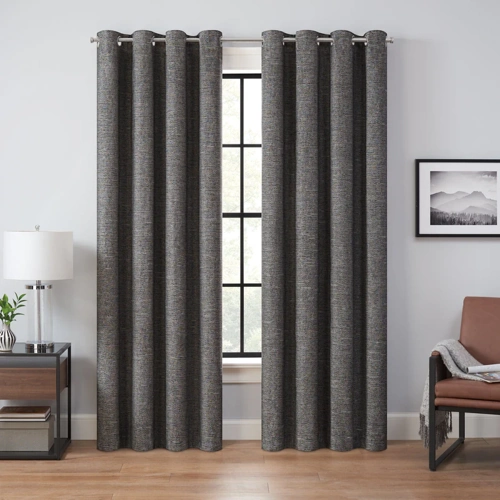 Stylish window curtains offering privacy and light control for a modern home