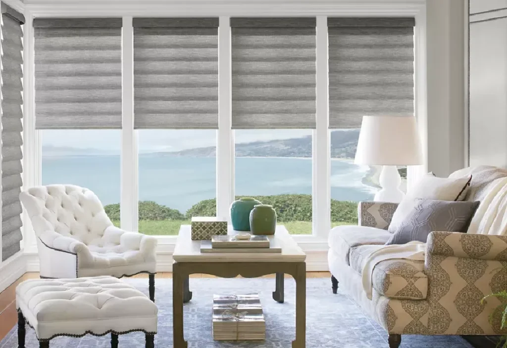 Linen Roman blinds in Dubai