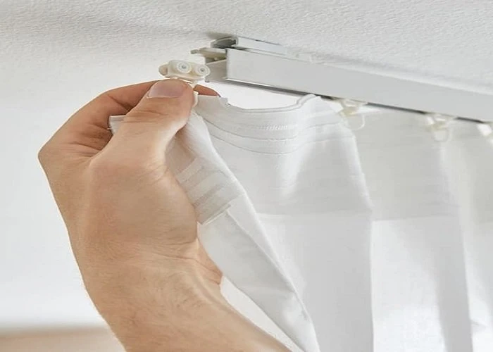 White Curtains Fixing Dubai