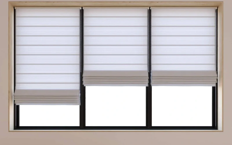 Roman blinds for large windows in Dubai