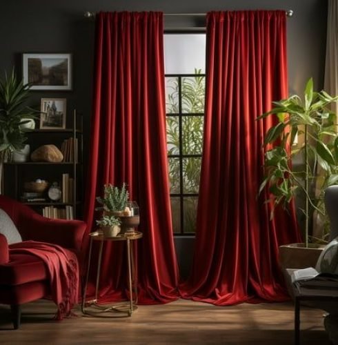 Velvet Curtain Designs Dubai